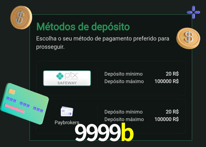 O cassino 9999b oferece uma grande variedade de métodos de pagamento