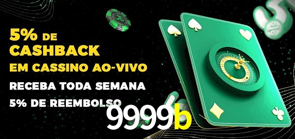 Promoções do cassino ao Vivo 9999b